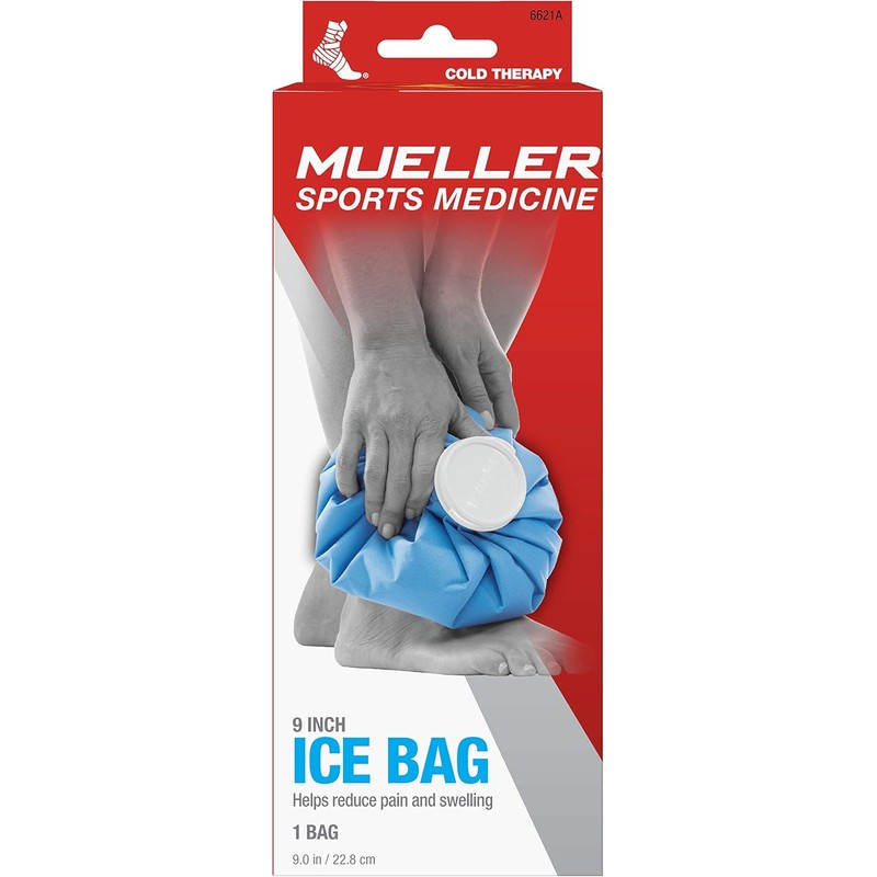 Mueller Ice Bag, Blue, 9 Inch