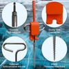 Pristis Ice Anchor Tool Kit, Ice Fishing Tent Stakes Nails