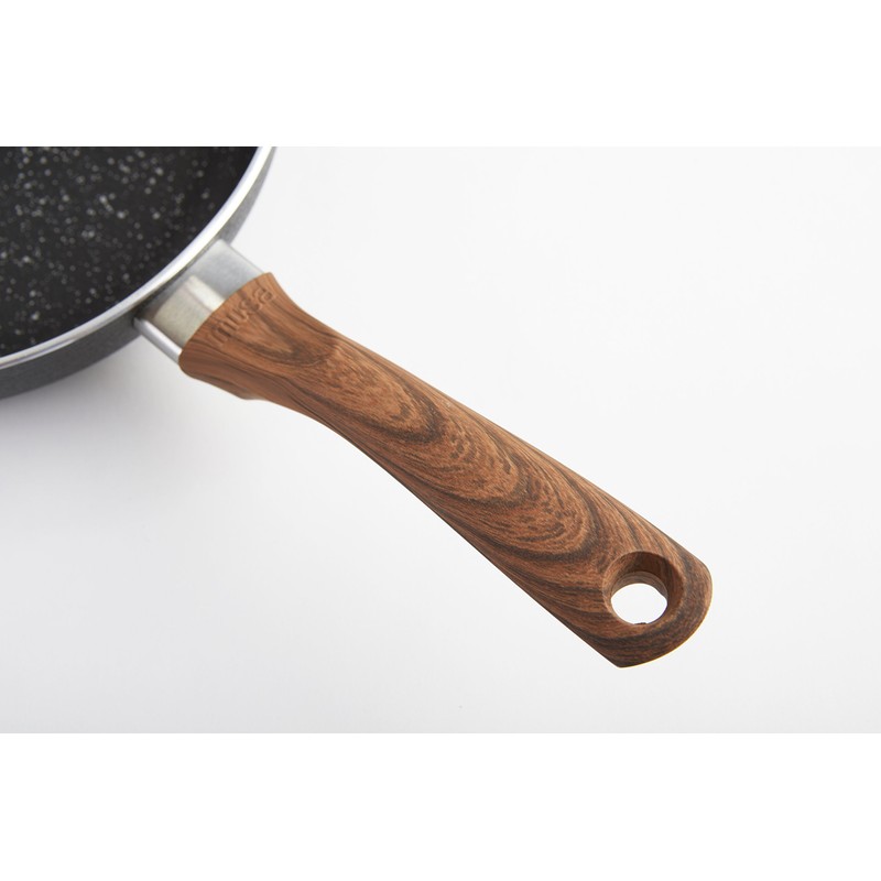 IMUSA USA Woodlook 8" Black Stone Fry Pan Handle and