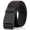 taffeta alley Black Arcade Belt Men，Elastic Nylon Belts for Men