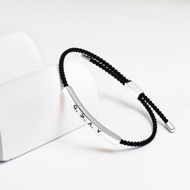 COLORFUL BLING God Is Greater Than Highs and Lows Reminder Bracelets Meaningful Christian Gifts for Men and Women-silver