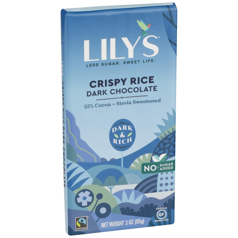 Lily's Crispy Rice Dark Chocolate (12x3 OZ)