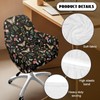 Cugasmaru Mushroom Office Chair Covers Stretchable-Slipcovers for Swivel Club Chairs