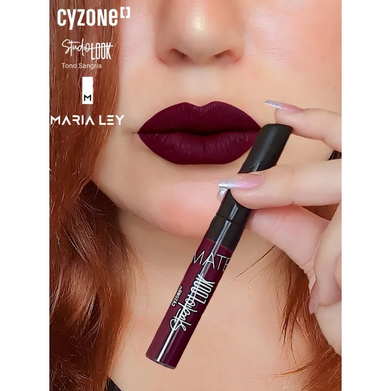 Labial Líquido Matte Studio Look - Cyzone Acabado Mate Color
