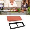 Household Knife Sharpening Stone White Corundum Whetstone with Base 1000
