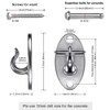 3Pcs Resistance Band Wall Anchor Stainless Steel Workout Band Anchor