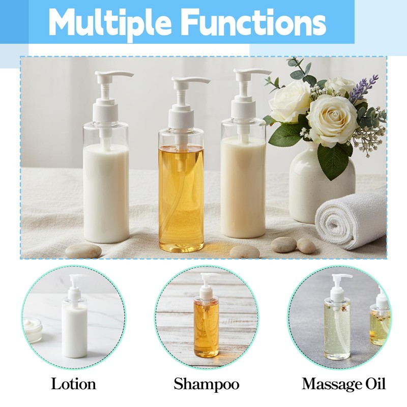 3 Pcs Massage Oil Bottles Cover Kits, Black Adjustable Single