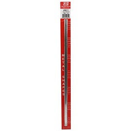 K&S 9811 Round Aluminum Tube, 9mm OD x 0.76mm Wall x 300mm Long, 1 Piece, Made in The USA