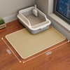 HCY&WLD 2-Pack Cat Litter Mat, Double Layer Honeycomb Waterproof Urine