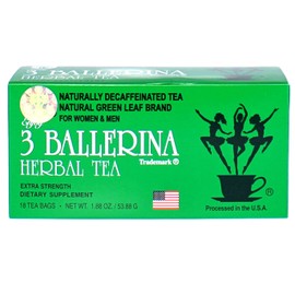 3 Ballerina Tea Extra Strength - 6 Pack (108 Tea Bags)
