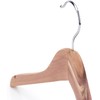 HANGERWORLD 10 Natural Cedar 44cm Wooden Top Jacket Coat Clothes