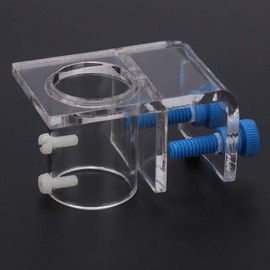 Pssopp Acrylic Aquarium Pipe Clip Clamp Holder to Fix Inflow Outflow Water Tube Transparent Acrylic Water Tube Soft Pipe Fixture for Fish Aquarium(2#)