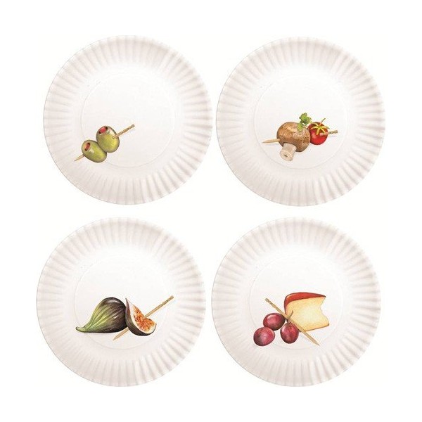 Mary Lake-Thompson Set of 4 Hors d'Oeuvres Plates MZ 1009