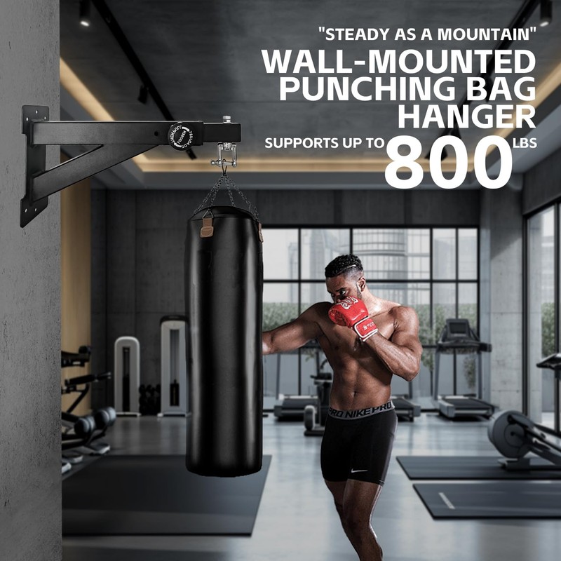 LTSEAME Heavy Duty Punching Bag Hanger, Wall Mounted Punching Bag