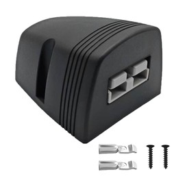 KarlKers 50A Plug Mounting Bracket for Anderson SB-50 Series Connectors, 12-24V DC 50Amp Battery Quick Connect/Disconnect Connector Mounting Bracket for Car Marine Trailer