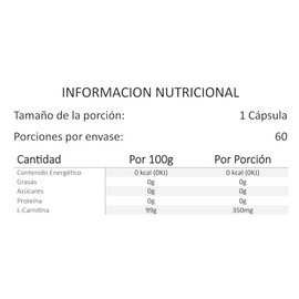 Desacaf L-Carnitina Frasco C/60 Caps.