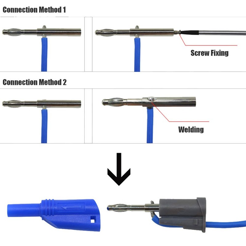 10 Sets Banana Plug Connectors P3005 Banana Plugs Stackable Connectors