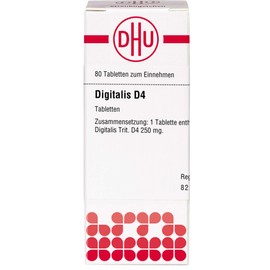 Digitalis D4 DHU Tablets, Pack of 80 Tablets