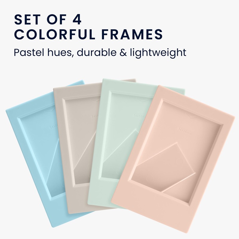 kwmobile 4x Photo Frame for Chiki - Photo Stand Instant