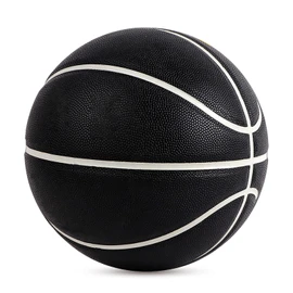 MINDCOLLISION 5/6/7 smile basketball, PU soft leather basketball, good dribbling and shooting, birthday, suitable for indoor and outdoor play,Black,No. 7