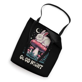 Sleeping good, night Bunny with Mushrooms Cottagecore Vibe Tote Bag