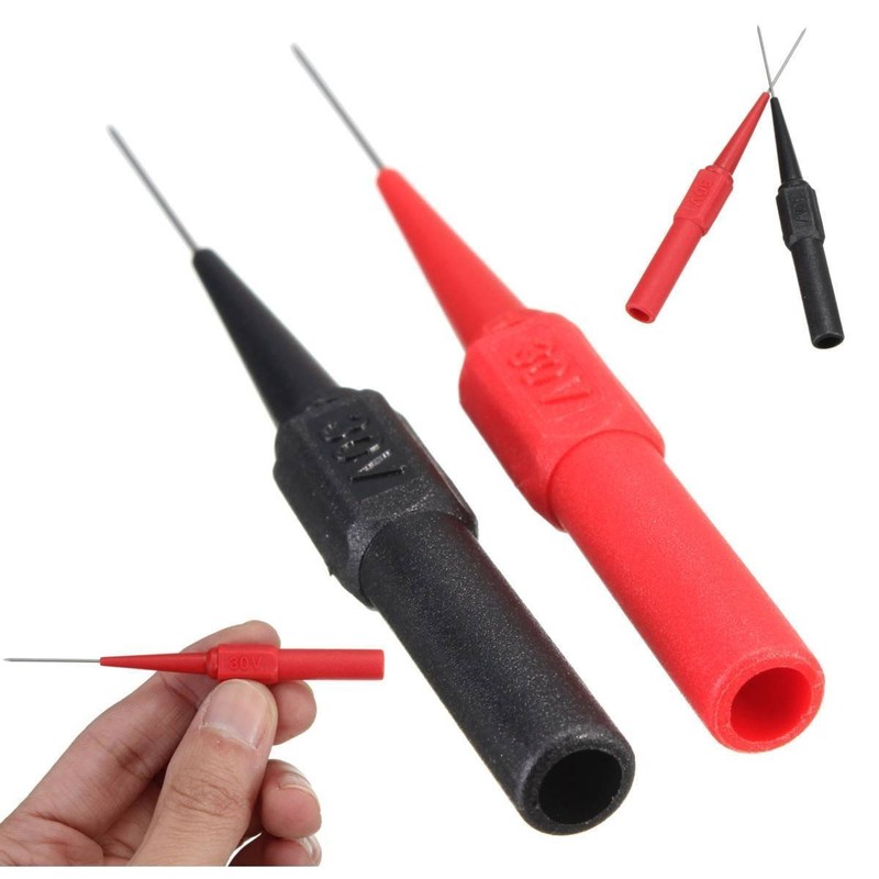 TestHelper TP161RDx5 Insulation Piercing Needle Non-destructive Pin Test Probes,4mm Banana