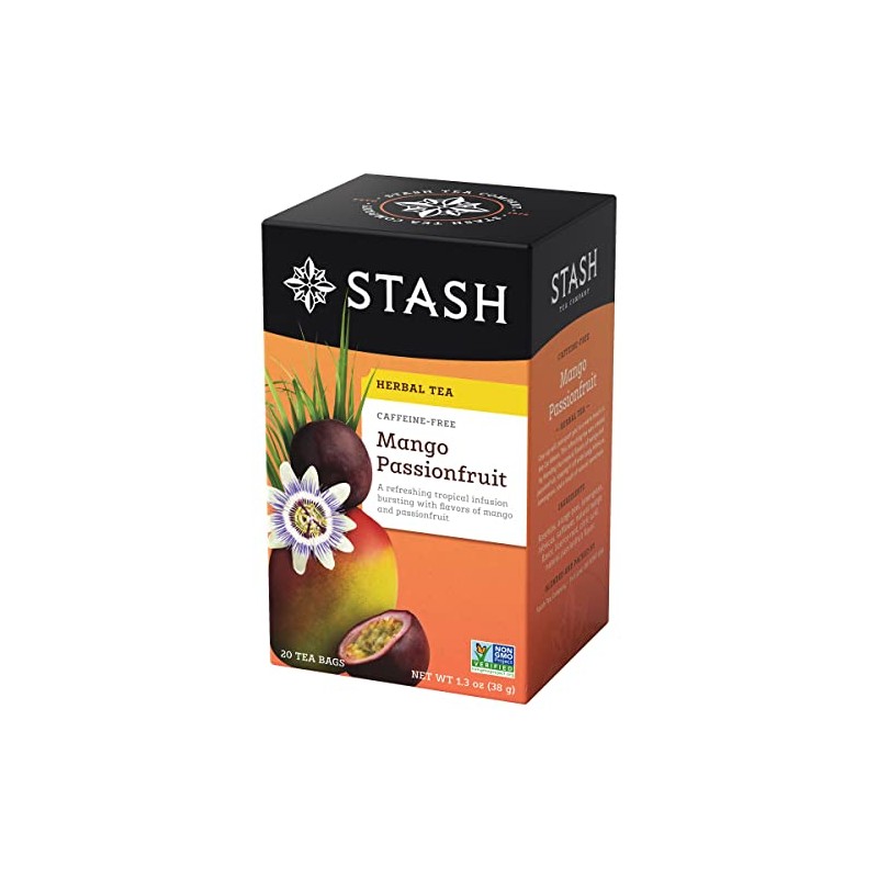 Stash Tea Mango Passionfruit Tea, 20 Count (Pack of 3)