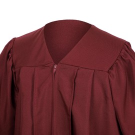 Erligo Unisex Matte Choir Robes for Church Adults, Graduation Gown Only for High School and Bachelor 14 Colors, Maroon, 45