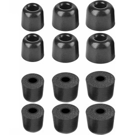 ALXCD Foam Eartips Compatible with Sony WF-1000XM5 Earbuds, S/M/L 3 Sizes 6 Pairs Soft Memory Foam Ear Tips Earbuds Foam Tips, Compatible with Sony WF-1000XM4 Earbuds Foam Tips XM5 6 Pairs Black sml