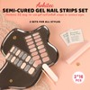 Aokitec Semi Cured Gel Nail Stickers with UV Nail Lamp