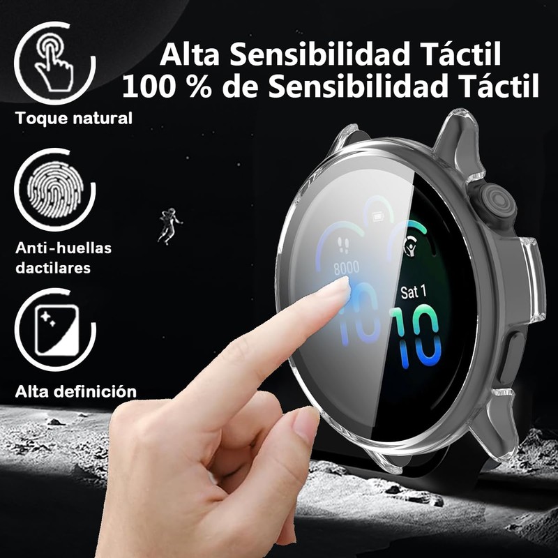 QWYJ Funda para Garmin Vivoactive 6 Case Carcasa PC con