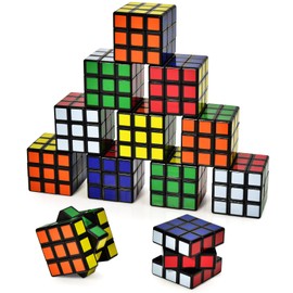 Mini Magic Cube Set, 12 Pieces 3 x 3 x 3 cm Magic Cube Party Bag Children's Birthday Party Favours for Christmas Travel Games Children's Birthday Girls and Boys Magic Cube