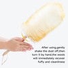 ONESIMUS 2 Pack Lambswool Dusters Fluffy Handheld Natural Feather Duster,