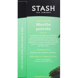 Stash Tea Peppermint Herbal Tea - Naturally Caffeine Free, Non-GMO Project Verified Premium Tea with No Artificial Ingredients, 20 Count (Pack of 6) - 120 Bags Total