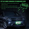 QiqaMole 1 Pack Silicone License Plate Frame, Front Back License