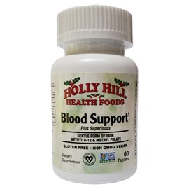 Holly Hill Health Foods Blood Support Plus Superfoods, 60 Tablets