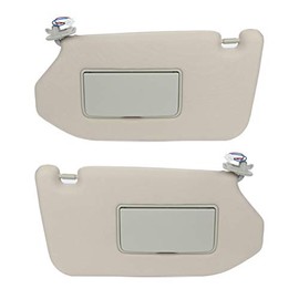 SCITOO Left & Right Sides Sun Visor Assembly fit for 2013-2018 for Nissan Pathfinder 2014-2017 for Infiniti QX60 2013 for Infiniti JX35 with Sunroof (Grey)