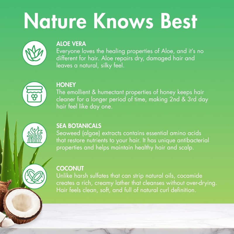 MopTop Gentle Shampoo – Every Day Curly Hair Sulfate Free