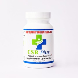 CSR Plus, Fast-Acting Cold Sore Treatment Tablet by Cold Sore Remedy Plus, Daily Use Prevention, Mouth Application, 1 Count