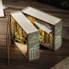 CUTEROOM DIY Doll Room Miniature Furniture House Kit with LED
