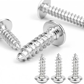 60 Stück Blechschrauben M4 x 10 mm Edelstahl A2, Scheibe, Holzschrauben, Blechschrauben selbstschneidend mit Bohrspitze, Ideal für Metall, Holz, DIY Projekte, Spenglerschrauben mit Vollgewinde