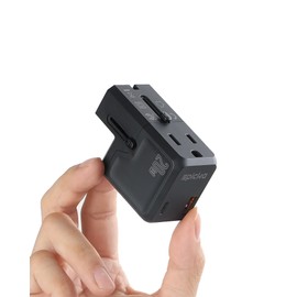 EPICKA Universal Travel Adapter, International Plug Adapter Wall Charger with 20W USB-C PD & USB-A QC, All-in-One Pocket Size Adapter for USA EU UK AUS (Pocket 111, Black)