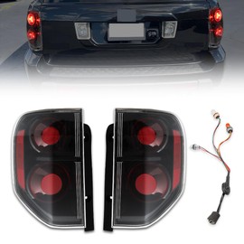 OLDANI Upgraded JDM Style Smoke Housing Tail Lights for 2003-2008 Hon-da Pilot Rear Lights (with Bulbs&wiring bundles), Clear Lens Rear Lamp Assembly Driver& Passenger Side, 1 Pair