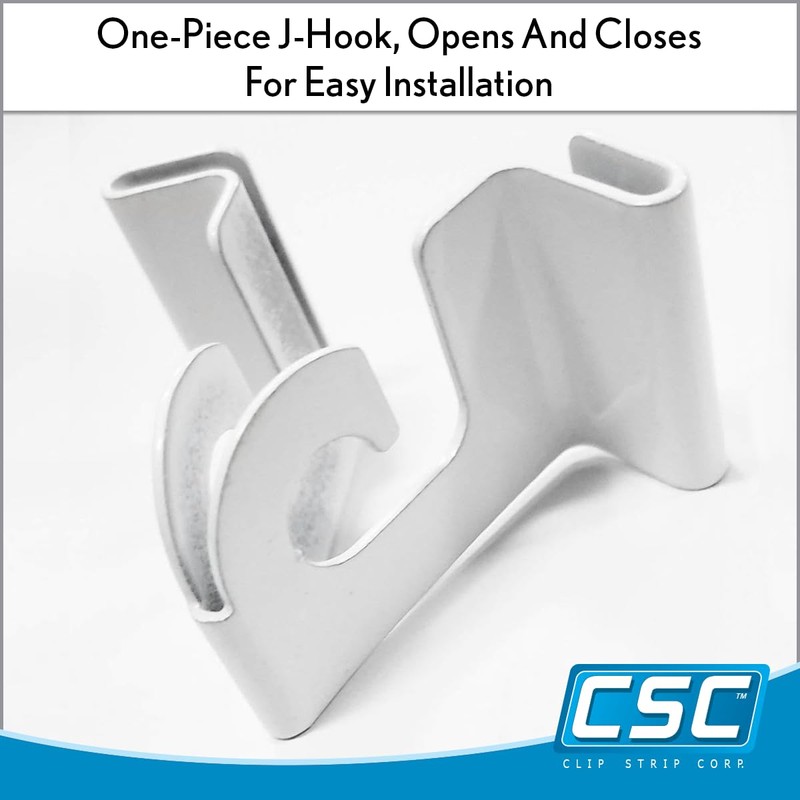 Clip Strip 20 Pack Ceiling Hooks for Hanging, Ceiling Grid