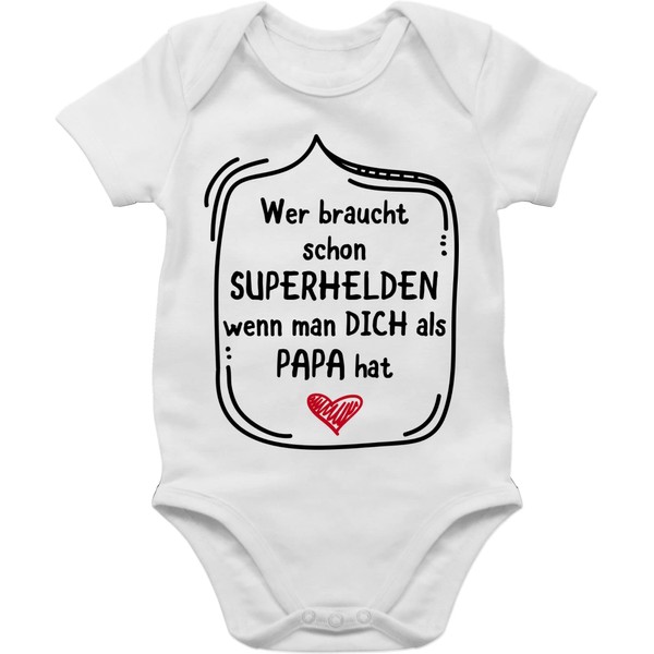 Baby Bodysuit for Father's Day “Wer braucht Schon Superhelden wenn