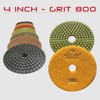 STADEA Premium Grade Wet 4" Diamond Polishing Pads Set +