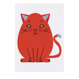 'Easter Egg Kitty' Temporary Tattoo - Water Resistant, Skin-Safe, Non-Toxic Transfer (TO00083929)