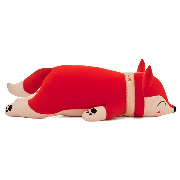 MkBrny Red Fox Stuffed Animal Squishy Soft Fox Plush Toy for Girls Lovely Sleeping Throw Pillow 19 Inches