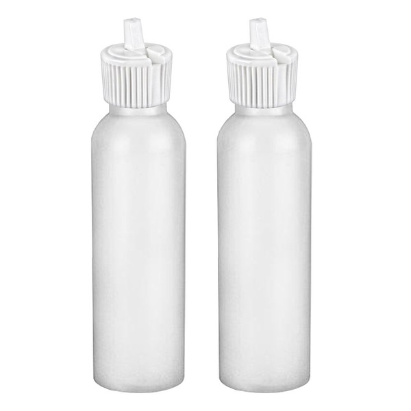 MoYo Natural Labs 2 oz Squirt Bottles, Squeezable Empty Travel Containers, BPA Free HDPE Plastic for Essential Oils and Liquids, Toiletry/Cosmetic Bottles (Pack of 2)