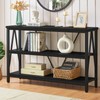 HOMISSUE Entryway Console Table, Rustic Console Tables with Wide Storage,
